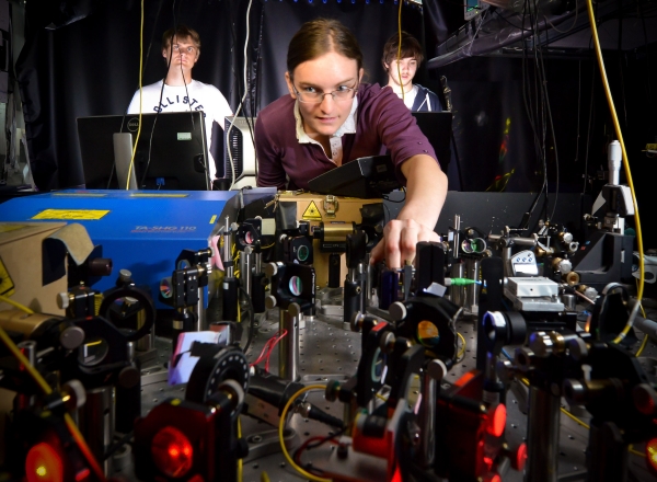 Ion trap experiment at the University of Sussex | Credit: Ion Quantum Technology Group, University of Sussex